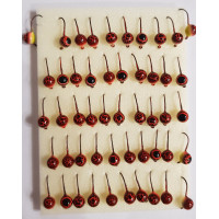 Мормышка  вольфрам шар 4 крашеный